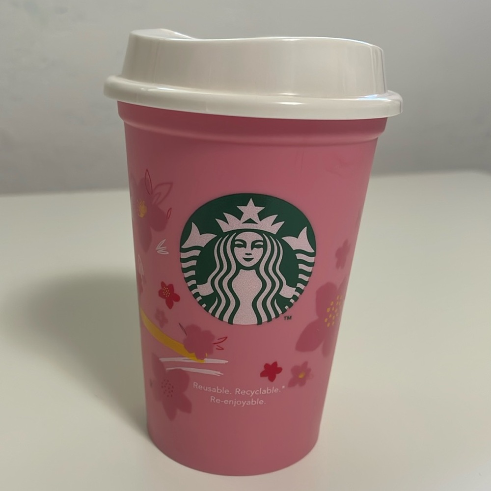 Starbucks 2020 Sakura Cherry Blossom Reusable Cup, 8 fl oz/237 mL